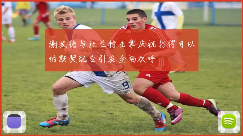 谢泼德与杜兰特击掌庆祝打得可以的默契配合引发全场欢呼